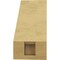 Ekena Millwork 3-inch W x 6-inch D x 6-inch H Valencia Rough Cedar Woodgrain TimberThane Knee Brace, Primed BRCUR03X06X06VALRCPR - alternate 4
